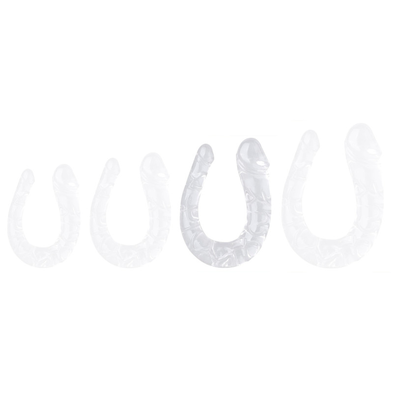 ClearlyHorny Double Gode transparent U Jelly L 17 x 4.5cm